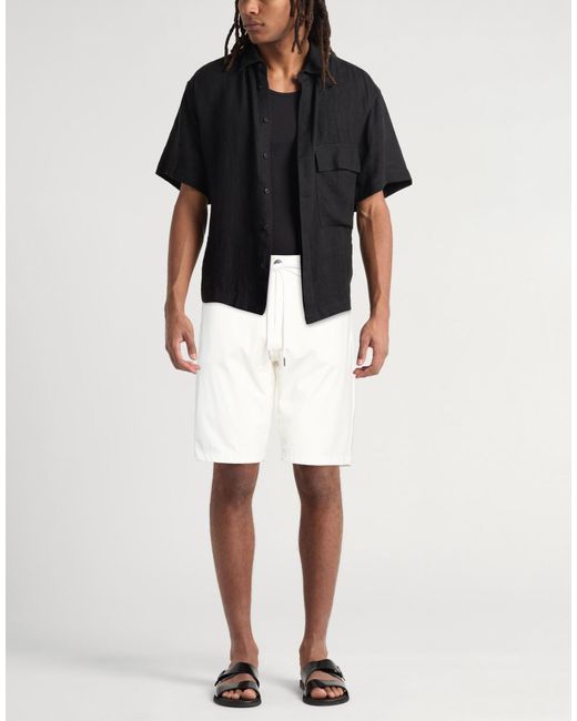 Tombolini White Shorts & Bermuda Shorts Polyamide, Elastane for men