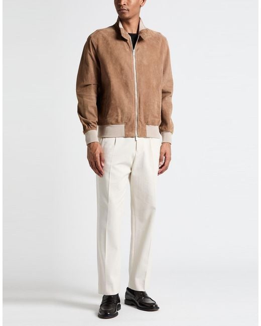 Boglioli Brown Jacket Leather for men