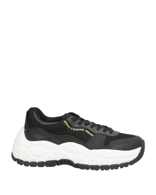 ARMANI EXCHANGE Black Trainers