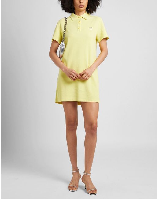 Maison Kitsuné Yellow Mini Dress
