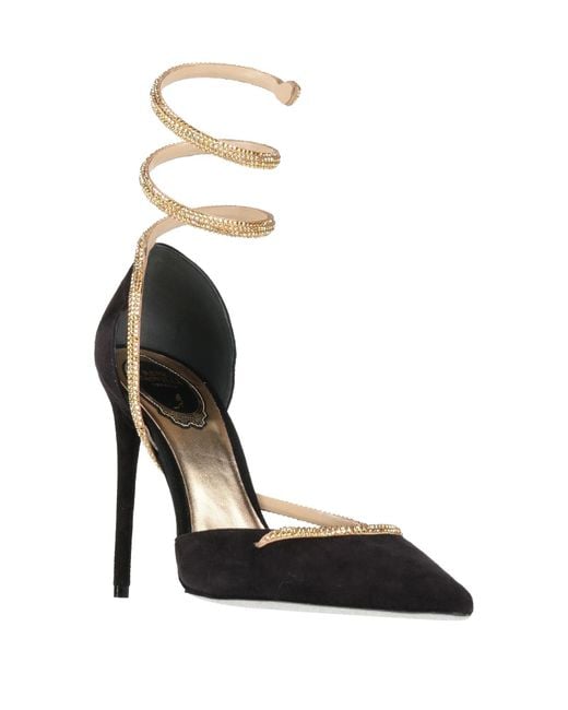 Rene Caovilla Metallic Pumps Leather