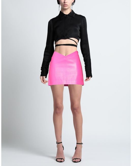 The Attico Pink Mini Skirt