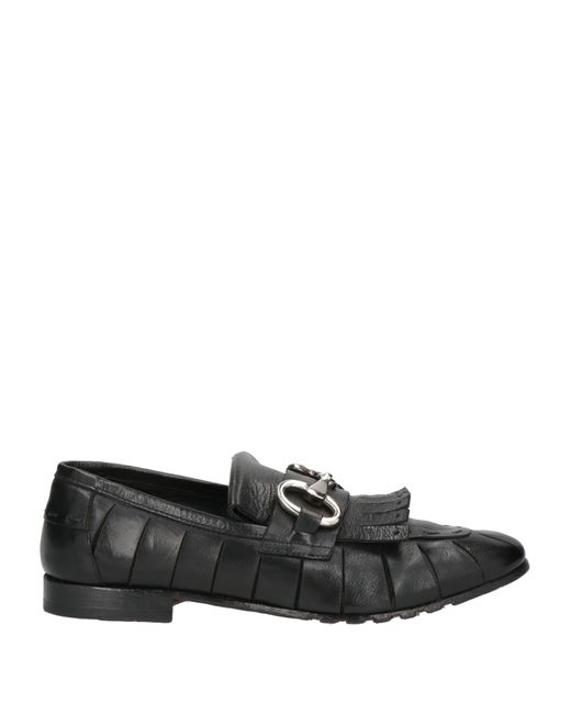 JP/DAVID Black Loafers Soft Leather for men