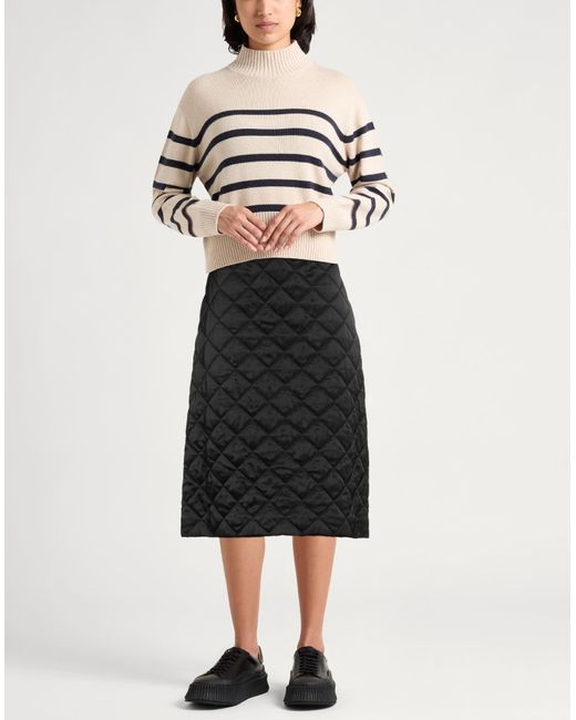 Jil Sander Black Midi Skirt Viscose