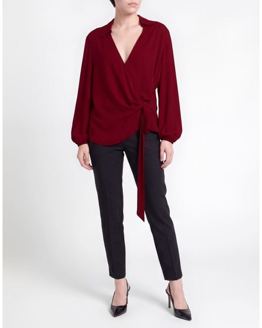 Carla G Red Top Polyester