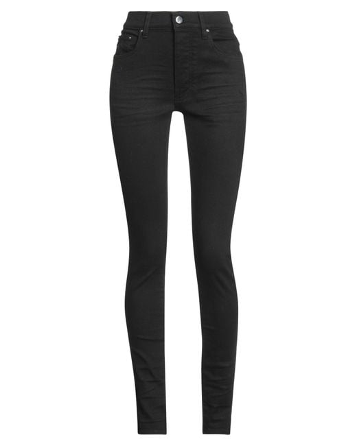 Amiri Black Jeans Cotton, Elastomultiester, Elastane