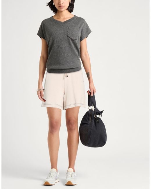 MAX&Co. Natural Shorts & Bermuda Shorts Cotton