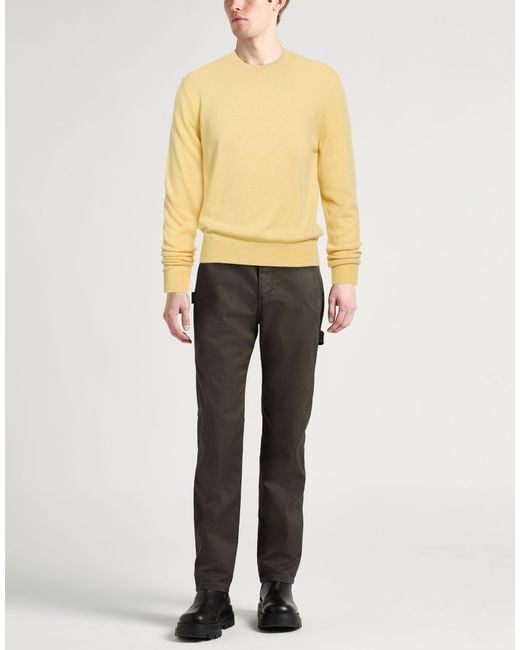 Daniele Fiesoli Yellow Sweater Cashmere for men
