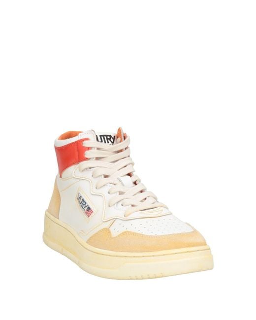 Autry Pink Sneakers Leather, Textile Fibers for men