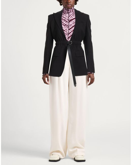 Dondup Black Blazer Viscose, Polyester
