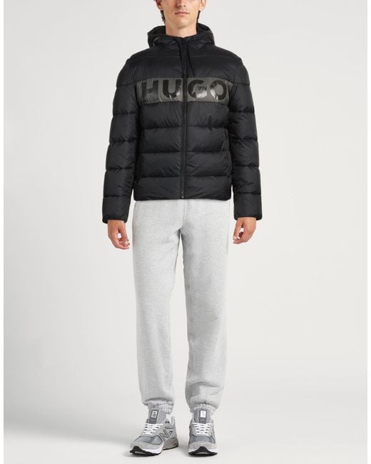 HUGO Black Puffer Recycled Polyamide for men
