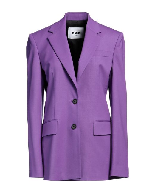 MSGM Purple Blazer