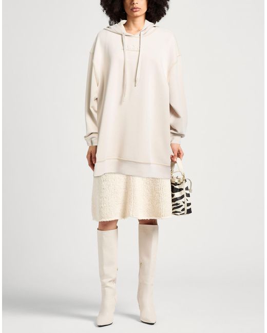 ARMANI EXCHANGE White Sweatshirt Modal, Polyester, Elastane