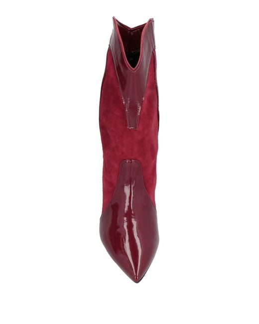 Marc Ellis Red Ankle Boots