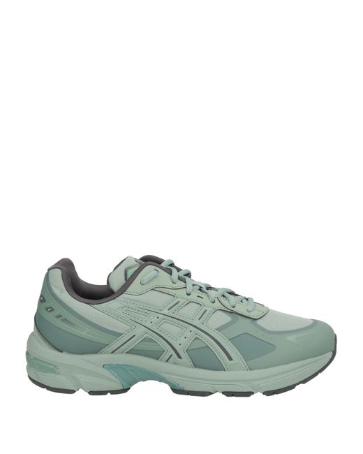 Asics Green Military Sneakers Textile Fibers