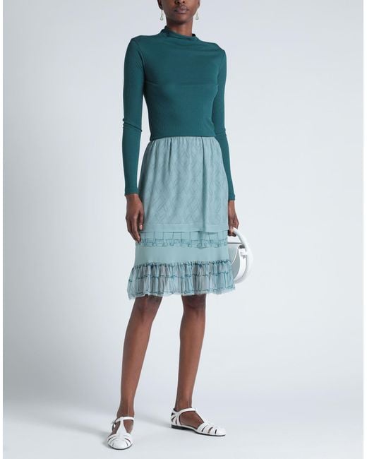 Lanvin Blue Midi Skirt