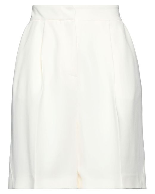 SIMONA CORSELLINI White Shorts & Bermuda Shorts