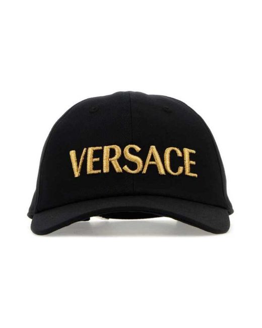 Sombrero Versace de hombre de color Black