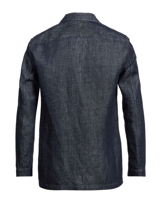 Lardini Blue Blazer Linen, Cotton for men