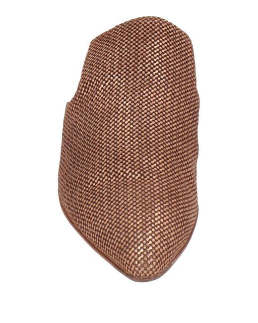 Officine Creative Brown Mules & Clogs Leather