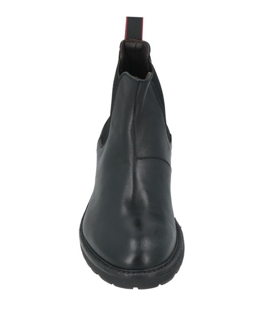 JP/DAVID Black For Fedele Mode Ankle Boots Leather for men