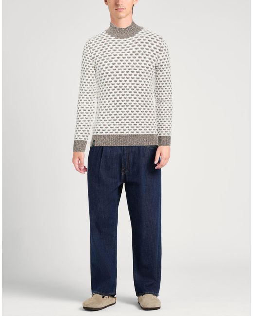 Zanone White Turtleneck Virgin Wool for men