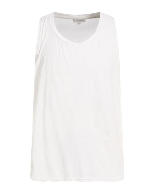 Crossley White Tank Tops for men