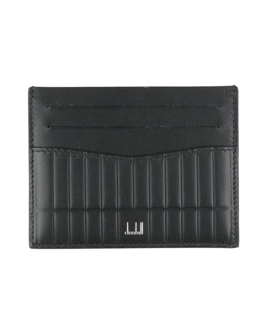 Dunhill Black Cardholder Leather for men