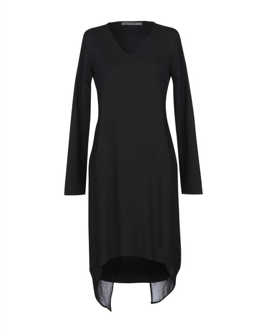 Transit Black Mini Dress Viscose, Wool, Elastane