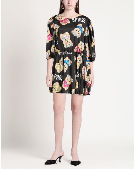 5 PROGRESS Black Mini Dress Polyester