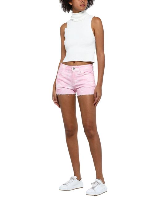 Ice Play Pink Denim Shorts