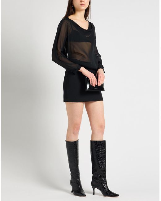 Semicouture Black Mini-Kleid