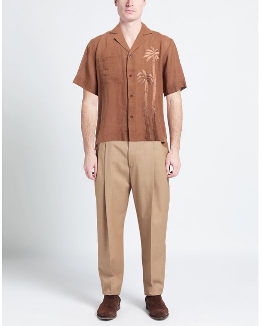 Christian Pellizzari Brown Shirt for men