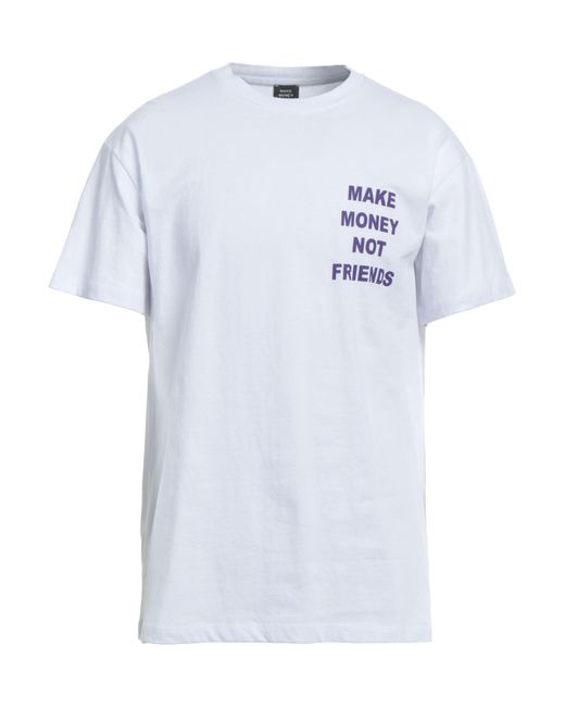 MAKE MONEY NOT FRIENDS Blue T-shirt for men