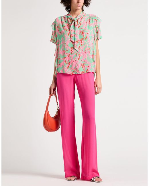 Pinko Pink Pants Polyamide