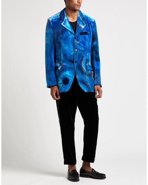 Marni Blue Blazer Viscose, Silk for men