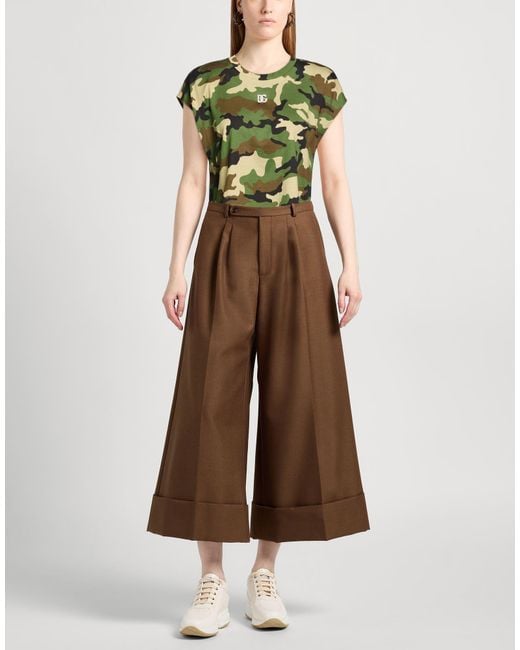 Dolce & Gabbana Green Military T-Shirt Cotton