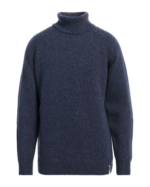 Brooksfield Blue Turtleneck Wool, Polyamide for men