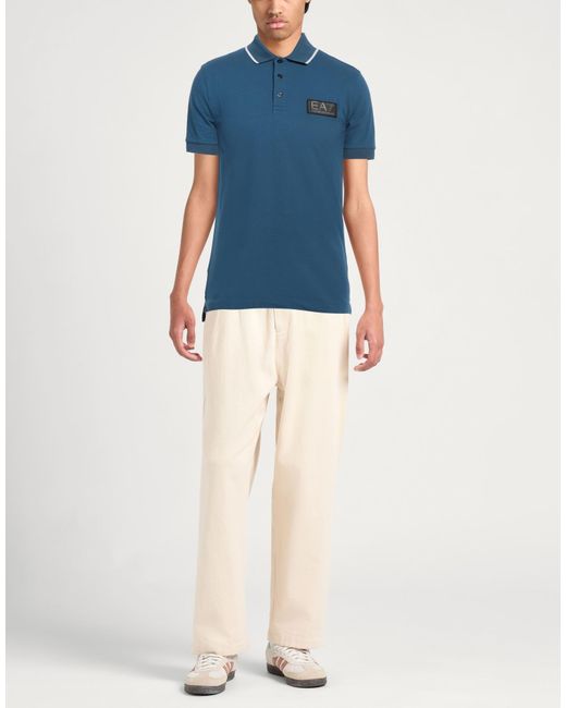 Polo di EA7 in Blue da Uomo