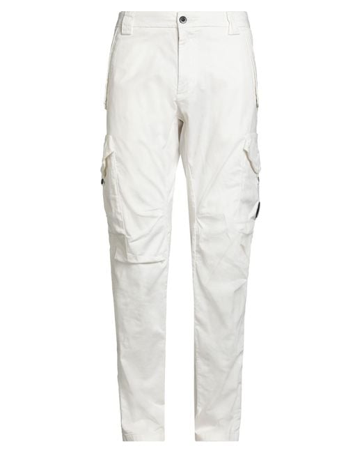 C P Company White Pants for men