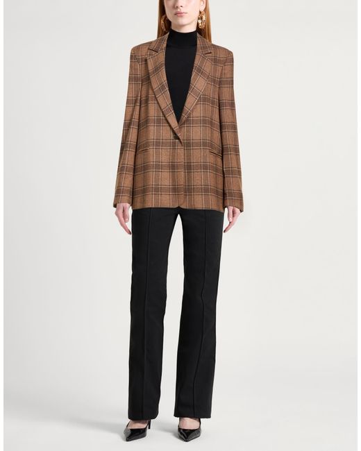 Kaos Brown Blazer Polyester, Viscose, Elastane