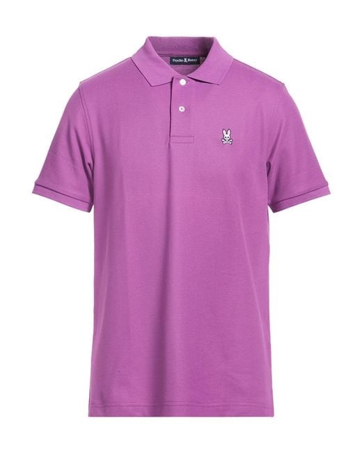 Psycho Bunny Purple Polo Shirt for men