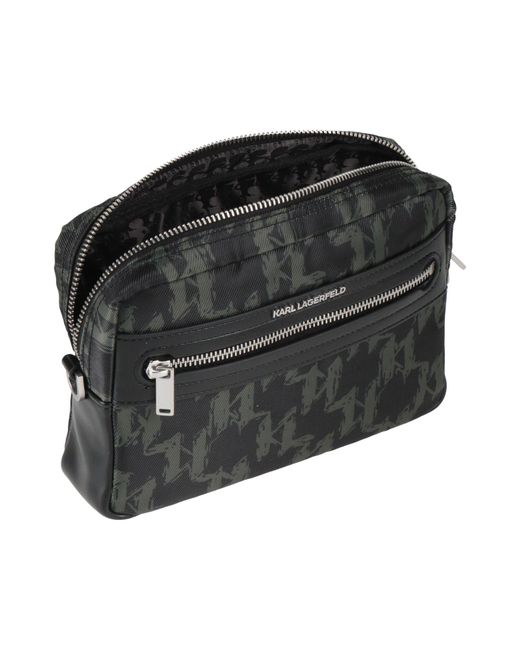 Karl Lagerfeld Black Cross-Body Bags for men