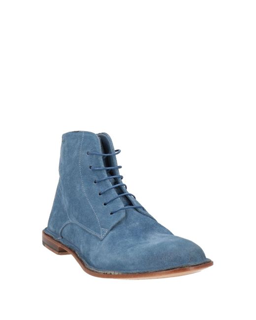 Alexander Hotto Blue Ankle Boots