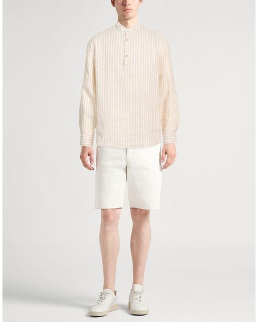 Agnona White Shirt Linen for men
