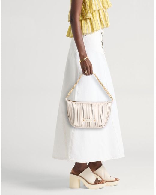 Manila Grace White Schultertasche