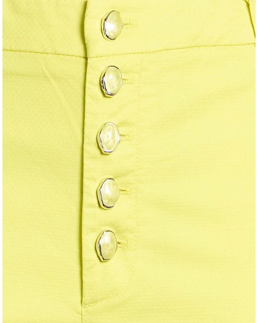 Dondup Yellow Pants Cotton, Elastane