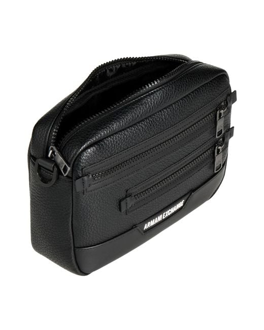 ARMANI EXCHANGE Black Cross-Body Bags for men