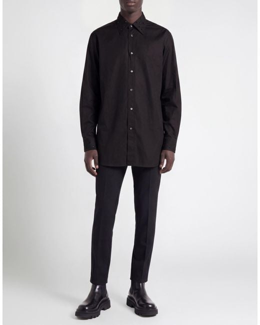 Camisa McQueen de hombre de color Black