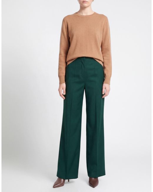 Max Mara Green Pants Virgin Wool
